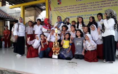 SDN Polisi 4 Kota Bogor Berhak Boyong Piala Bergilir Untuk Kedua Kali