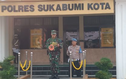 Sinergitas TNI dan Polri, Dandim 0607/Kota Sukabumi Pimpin Apel Gelar Pasukan Operasi Zebra Lodaya 2023