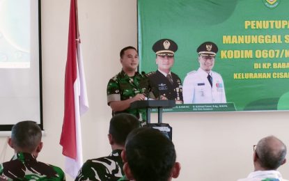 Bakti Siliwangi Manunggal Satata Sariksa (BSMSS) Kodim 0607/Kota Sukabumi Tahun 2023 Resmi Ditutup