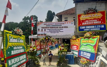 Peresmian Jalan Kampung Nangela Desa Sukadamai Kec. Dramaga Berlangsung Lancar dan Sukses