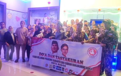 Badan Relawan Prabowo-Gibran Kota Bogor Gelar Syukuran