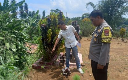 Polsek Caringin Bersama Team INAFIS Polres Bogor Cek Olah TKP Lokasi Penemuan Bayi