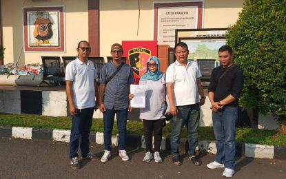 Nay Nur’ain dan Chaerudin/Ibek Laporkan Yadi Suryadi Ke Polres Bogor