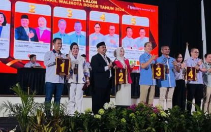 KPU Kota Bogor Gelar Pengundian Nomor Urut Paslon