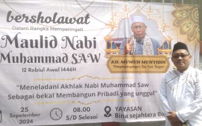 Yayasan Bina Sejahtera Kota Bogor  Peringati Maulid Nabi Muhammad SAW 1446 Hijriyah, Sebagai Bekal Membangun Pribadi Yang Unggul
