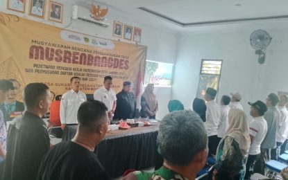 Musrenbang Desa Sukaraja Siap Wujudkan MBG Di Sekolah Di Wilayah ini