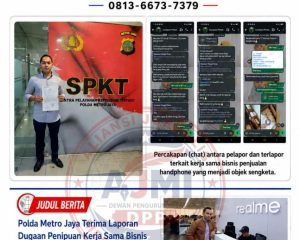 Janji Keuntungan Bisnis Handphone Berujung Laporan Polisi di Polda Metro Jaya