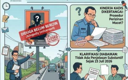 FJP2 Bogor Raya Soroti Kinerja Kadis DPMPTSP, Billboard JLD Dramaga Diduga Belum Berizin tapi Sudah Beriklan