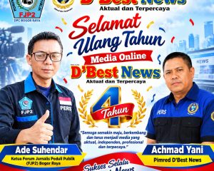 FJP2 Bogor Raya Ucapkan Selamat HUT ke-4 D’Best News, Berharap Terus Sajikan Berita Aktual dan Terpercaya